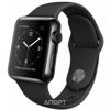 Apple Watch 38mm Space Black Stainless Steel Case with Black Sport Band (MLCK2)