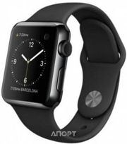 Фото Apple Watch 38mm Space Black Stainless Steel Case with Black Sport Band (MLCK2) Фото Apple Watch 38mm Space Black Stainless Steel Case with Black Sport Band (MLCK2)