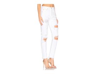 Женские джинсы- хиты лета 2018. Белые с разрезами